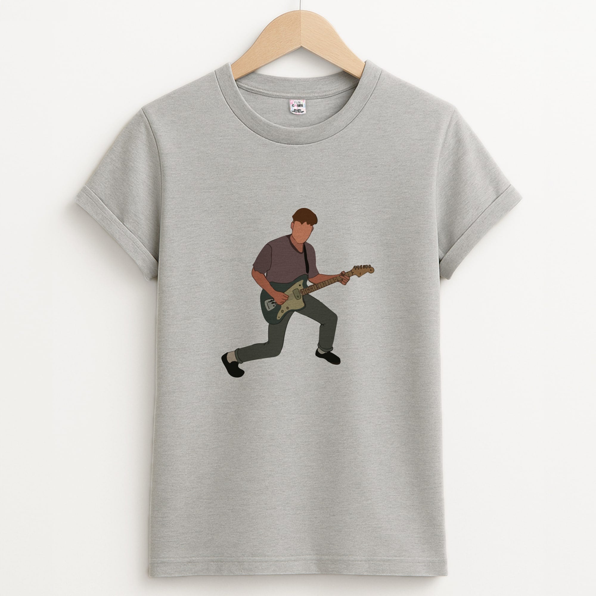 Faceless Fender Unisex Grey T-Shirt