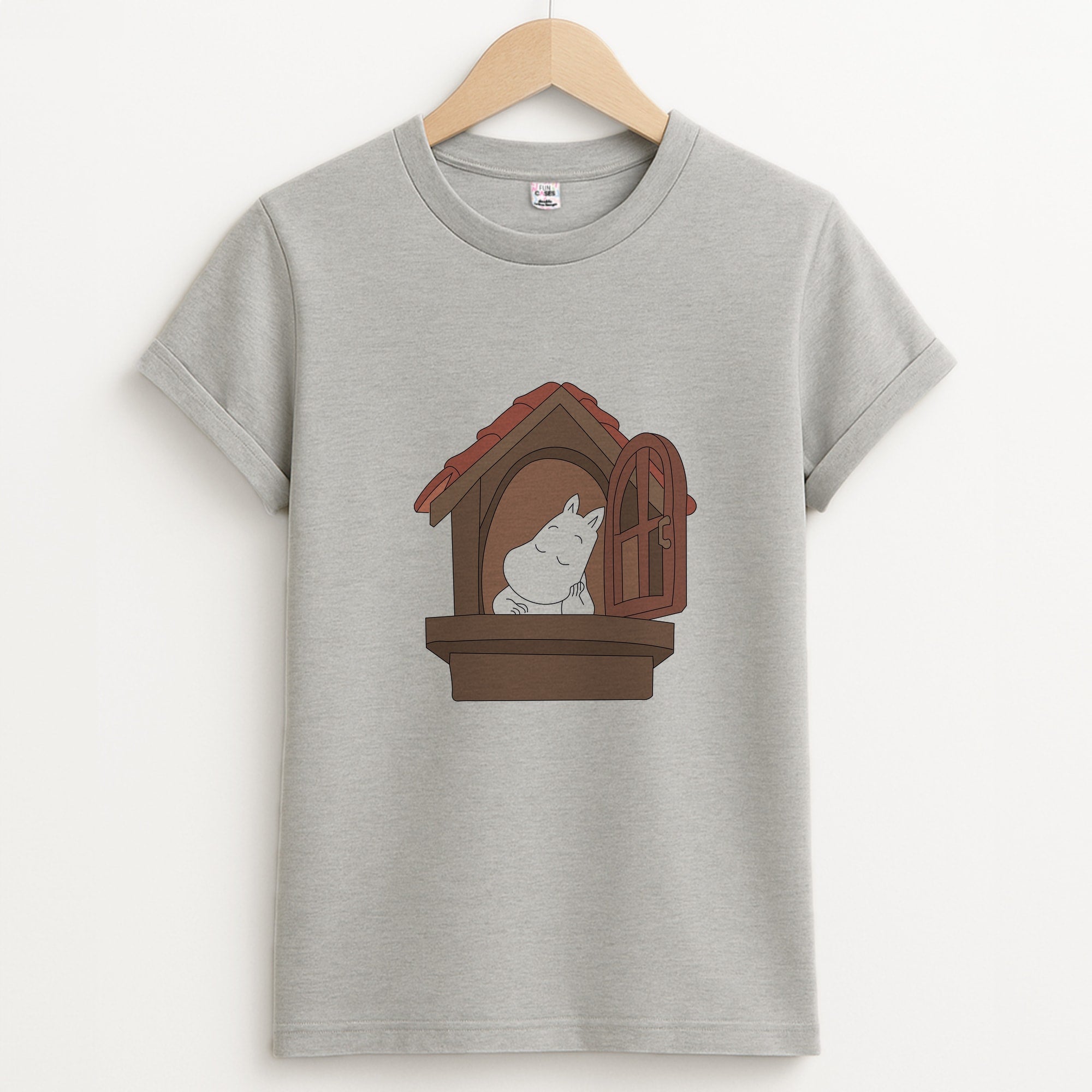 The Window Unisex Grey T-Shirt