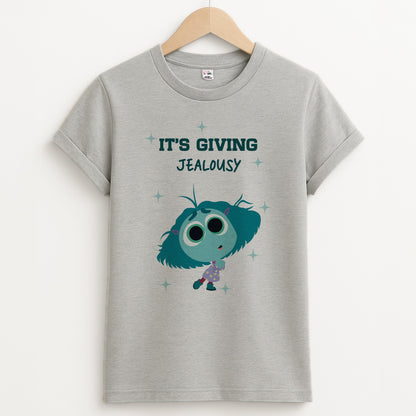 It's Giving Jelousy - Inside Out Unisex Grey T-Shirt