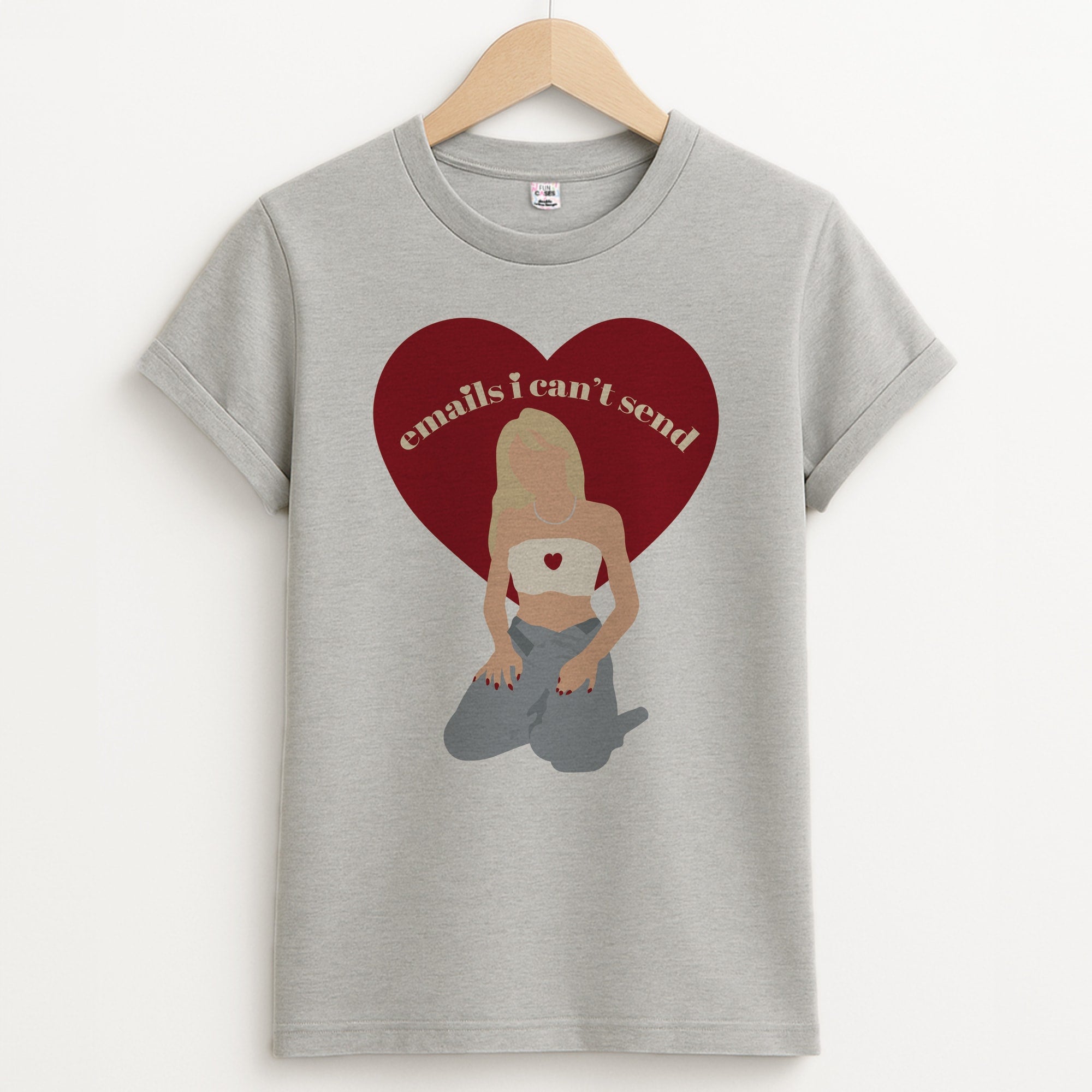 Emails I Can't Send Unisex Grey T-Shirt