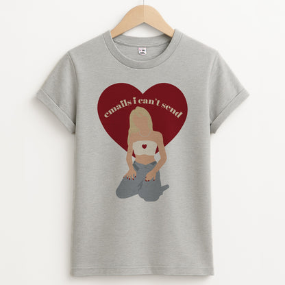 Emails I Can't Send Unisex Grey T-Shirt