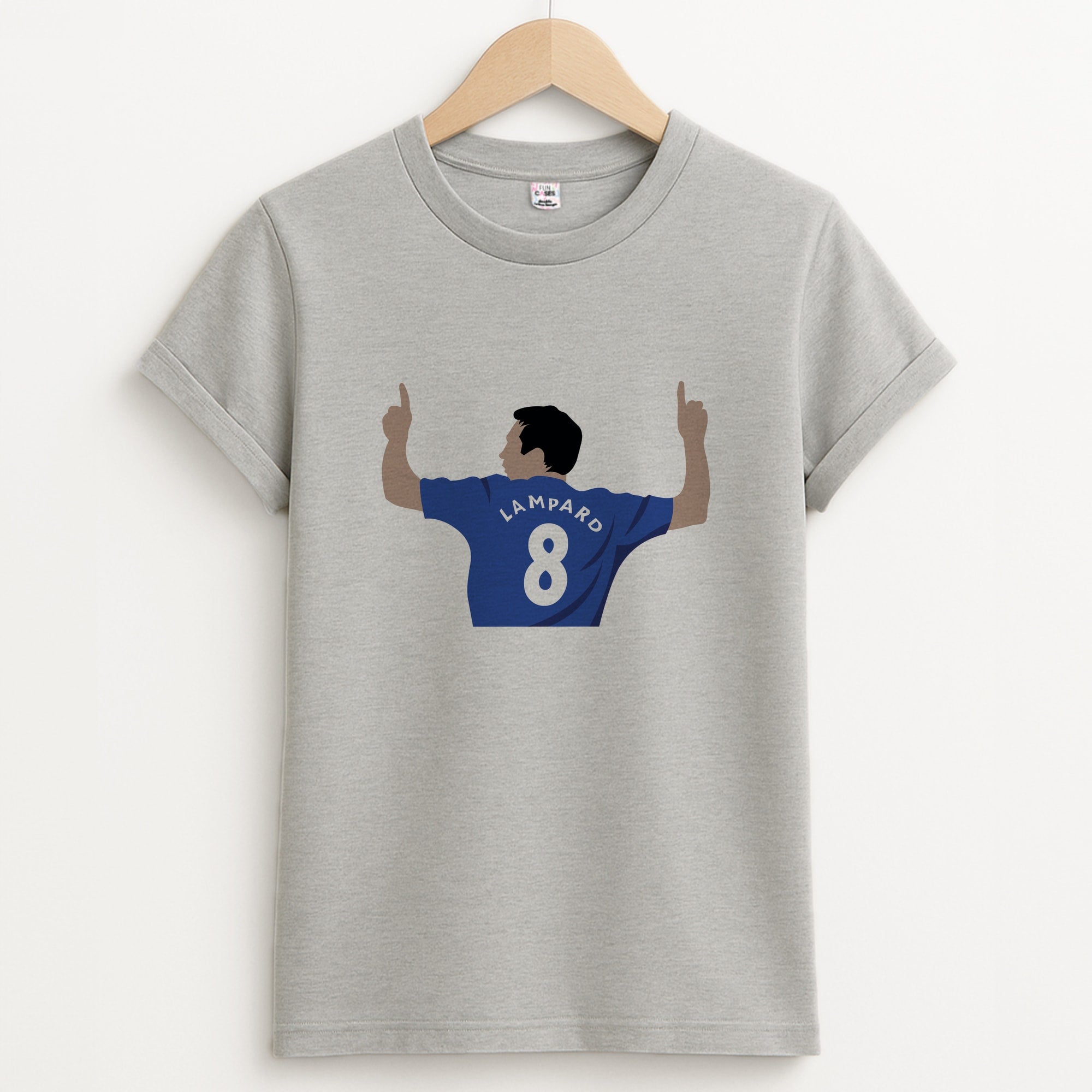 Lampard- Football Unisex Grey T-Shirt