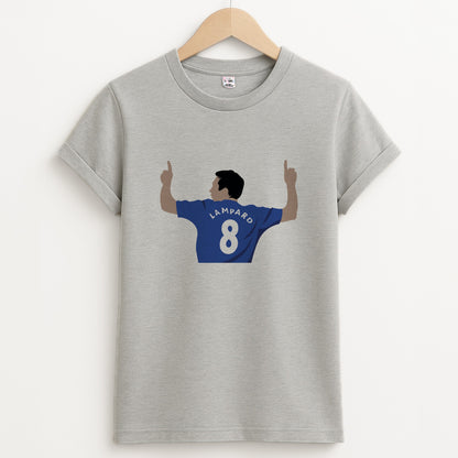 Lampard- Football Unisex Grey T-Shirt