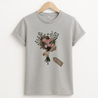 Mum Bouquet - Mother's Day Unisex Grey T-Shirt