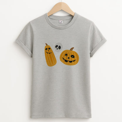 Halloween Pattern 1 Unisex Grey T-Shirt