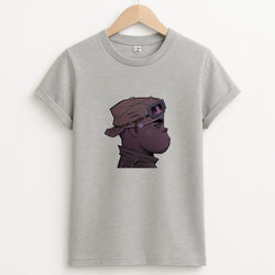 Purple 2d Unisex Grey T-Shirt