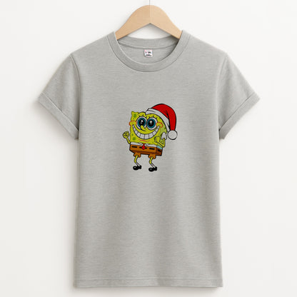 Sponge - Christmas Unisex Grey T-Shirt