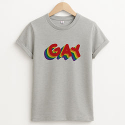 Gay Rainbow - Pride Unisex Grey T-Shirt
