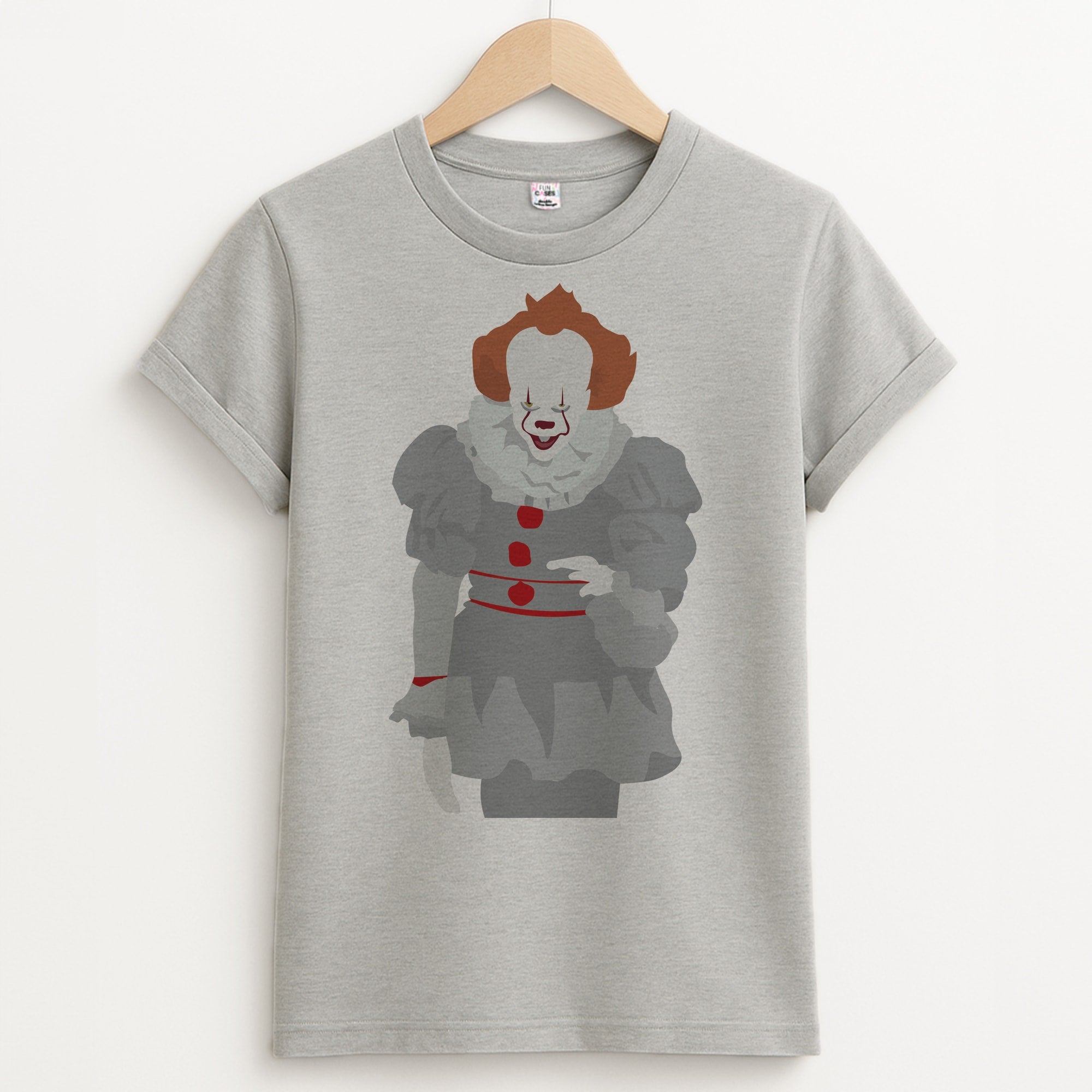 Pennywise - Clown Unisex Grey T-Shirt