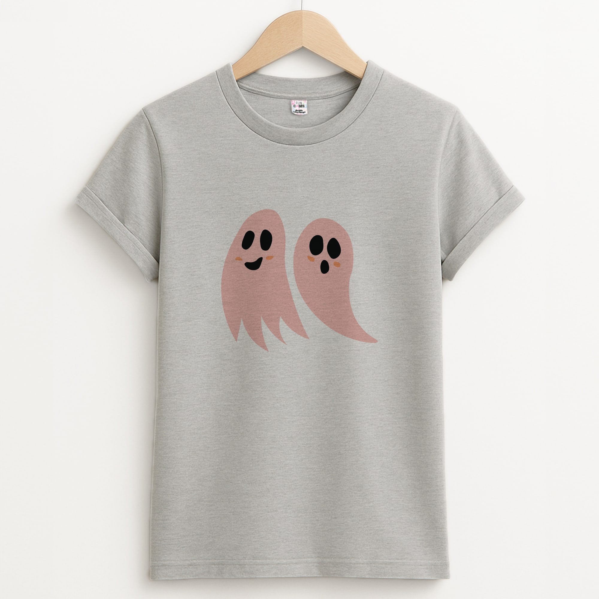 Halloween Pattern 18 Unisex Grey T-Shirt