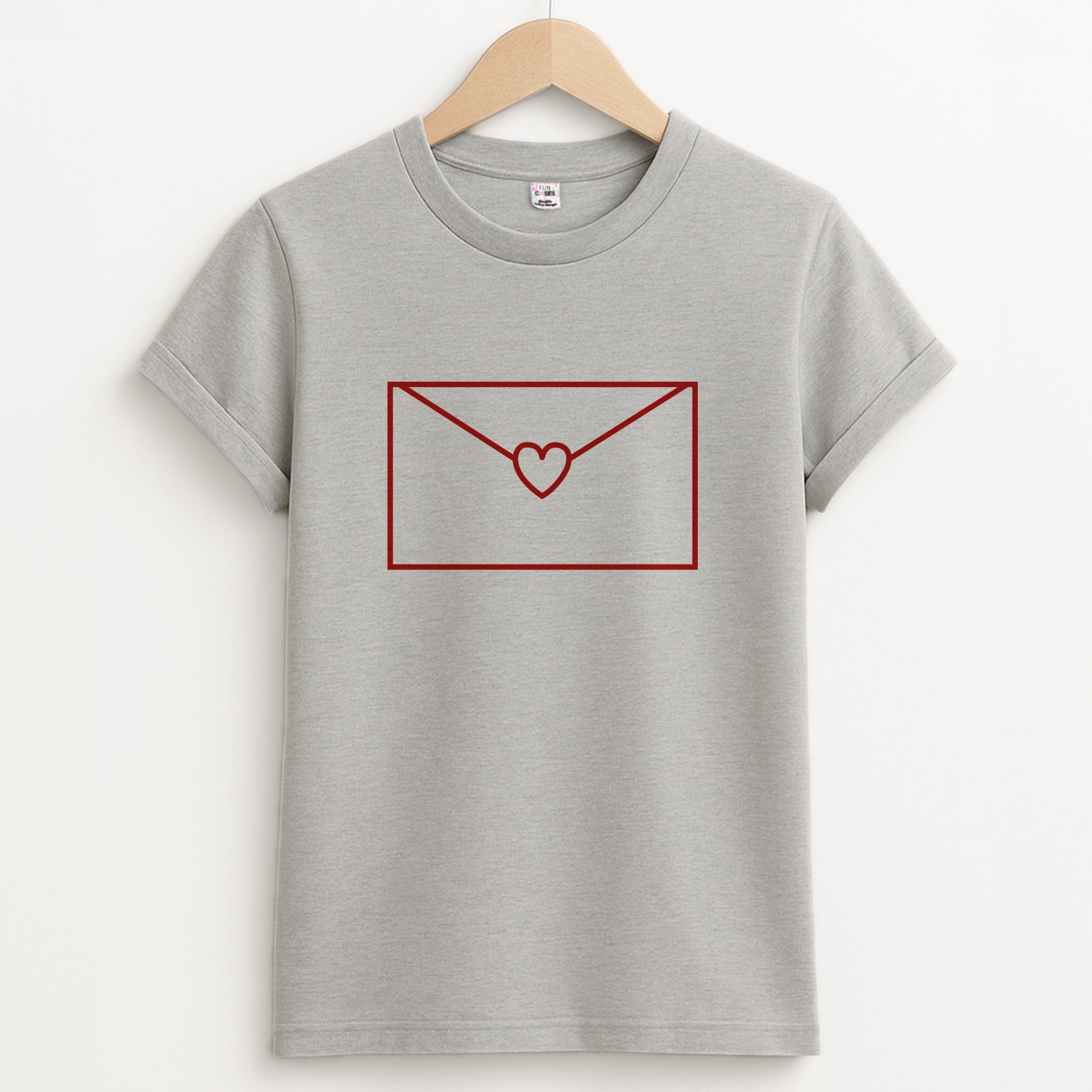 Love Email Unisex Grey T-Shirt