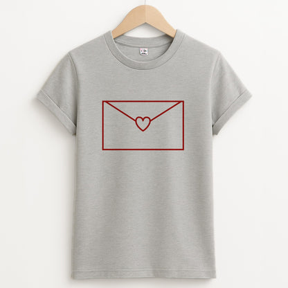 Love Email Unisex Grey T-Shirt