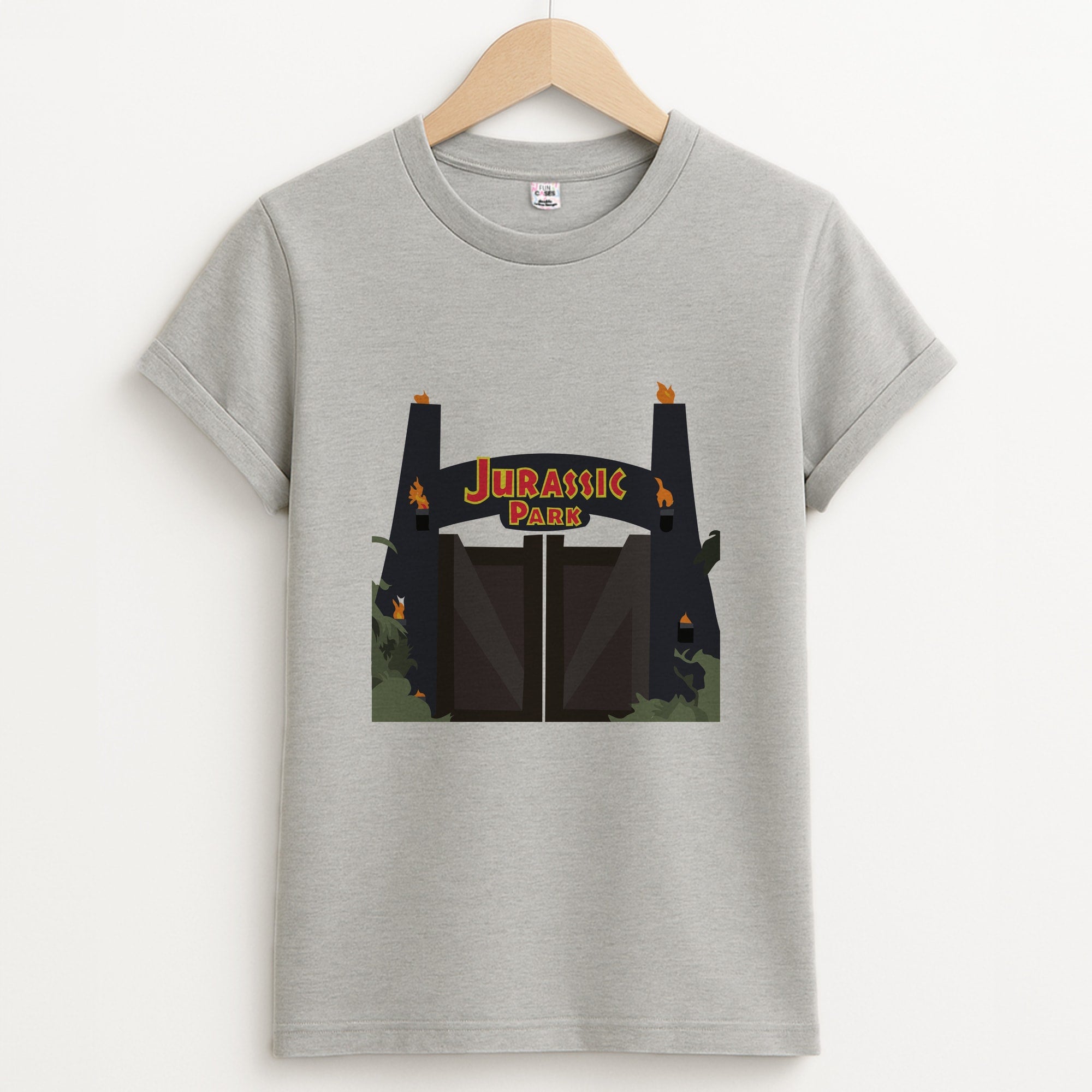 The gate - Dinosaur Park Unisex Grey T-Shirt