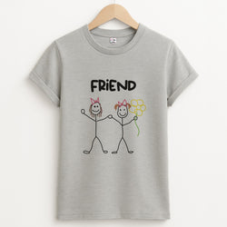 Friend - Abrams Unisex Grey T-Shirt