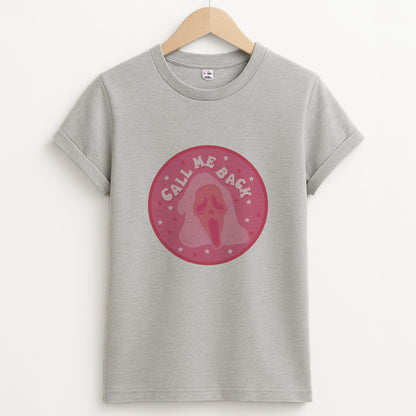 Call Me Back Ghostface - Scream Unisex Grey T-Shirt