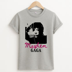 Pink Mayhem Gaga Unisex Grey T-Shirt