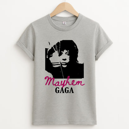 Pink Mayhem Gaga Unisex Grey T-Shirt