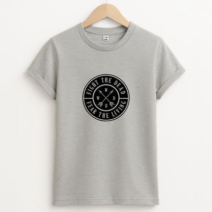 Fight The Dead, Fear The Living - TWD Unisex Grey T-Shirt