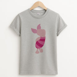 Pig Faceless - Winnie Unisex Grey T-Shirt