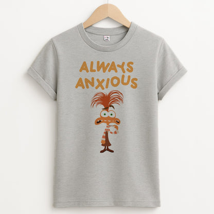 Always Anxious - Inside Out Unisex Grey T-Shirt