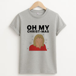Oh My Christ-Mas Unisex Grey T-Shirt