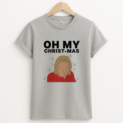 Oh My Christ-Mas Unisex Grey T-Shirt