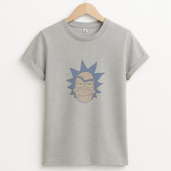 Smirk - Rick And Morty Unisex Grey T-Shirt