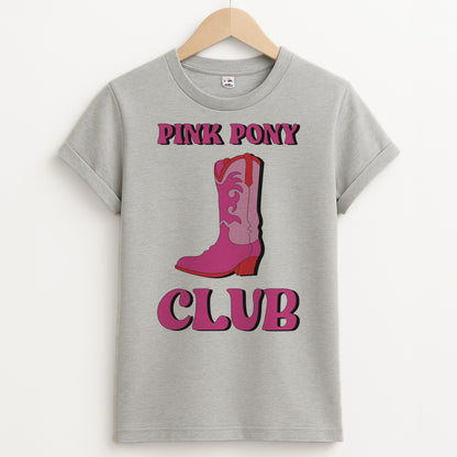 Zebra Print Pink Pony Club Unisex Grey T-Shirt