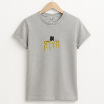 Arms Spaghetti - Blue Unisex Grey T-Shirt