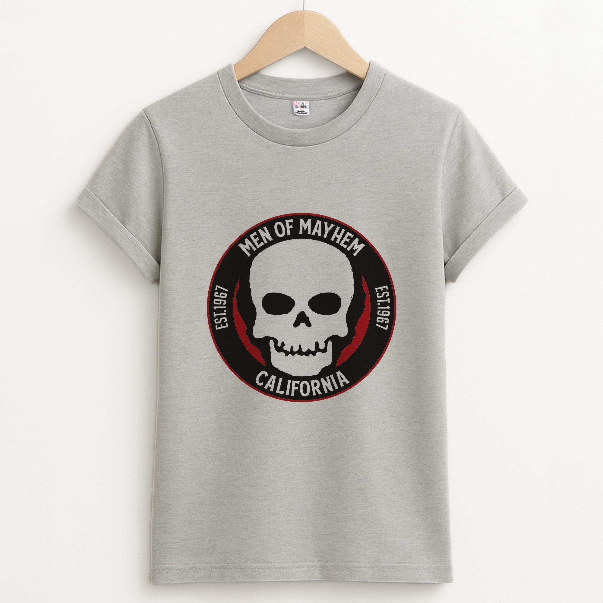 SOA Badge - Sons Of Anarchy Grey Unisex T-Shirt