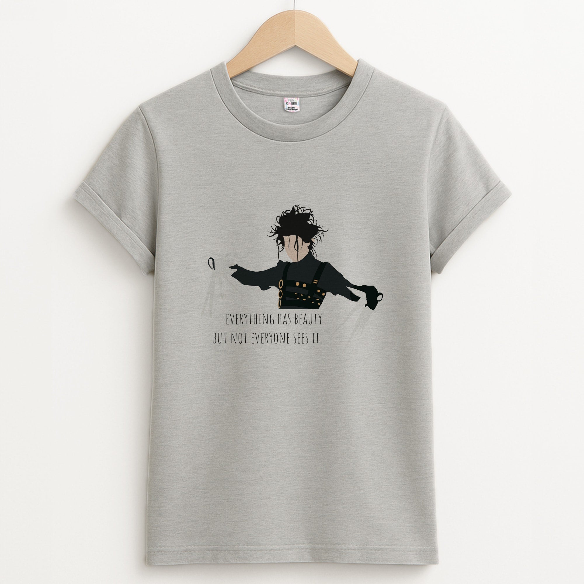 Everything Has Beauty - Scissorhands Unisex Grey T-Shirt