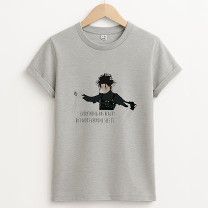 Everything Has Beauty - Scissorhands Unisex Grey T-Shirt