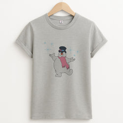 Frosty - Snowman Unisex Grey T-Shirt