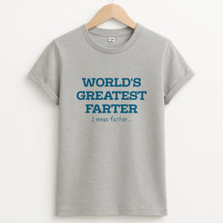 World's Greatest Farter  Unisex Grey T-Shirt