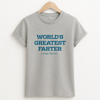 World's Greatest Farter  Unisex Grey T-Shirt