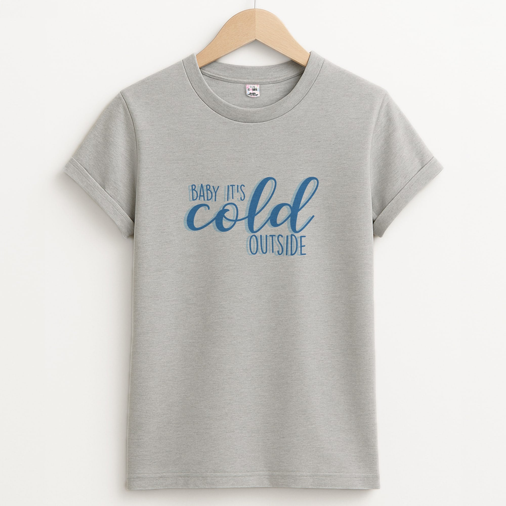 Baby It's Cold Outside - Christmas Songs Unisex Grey T-Shirt