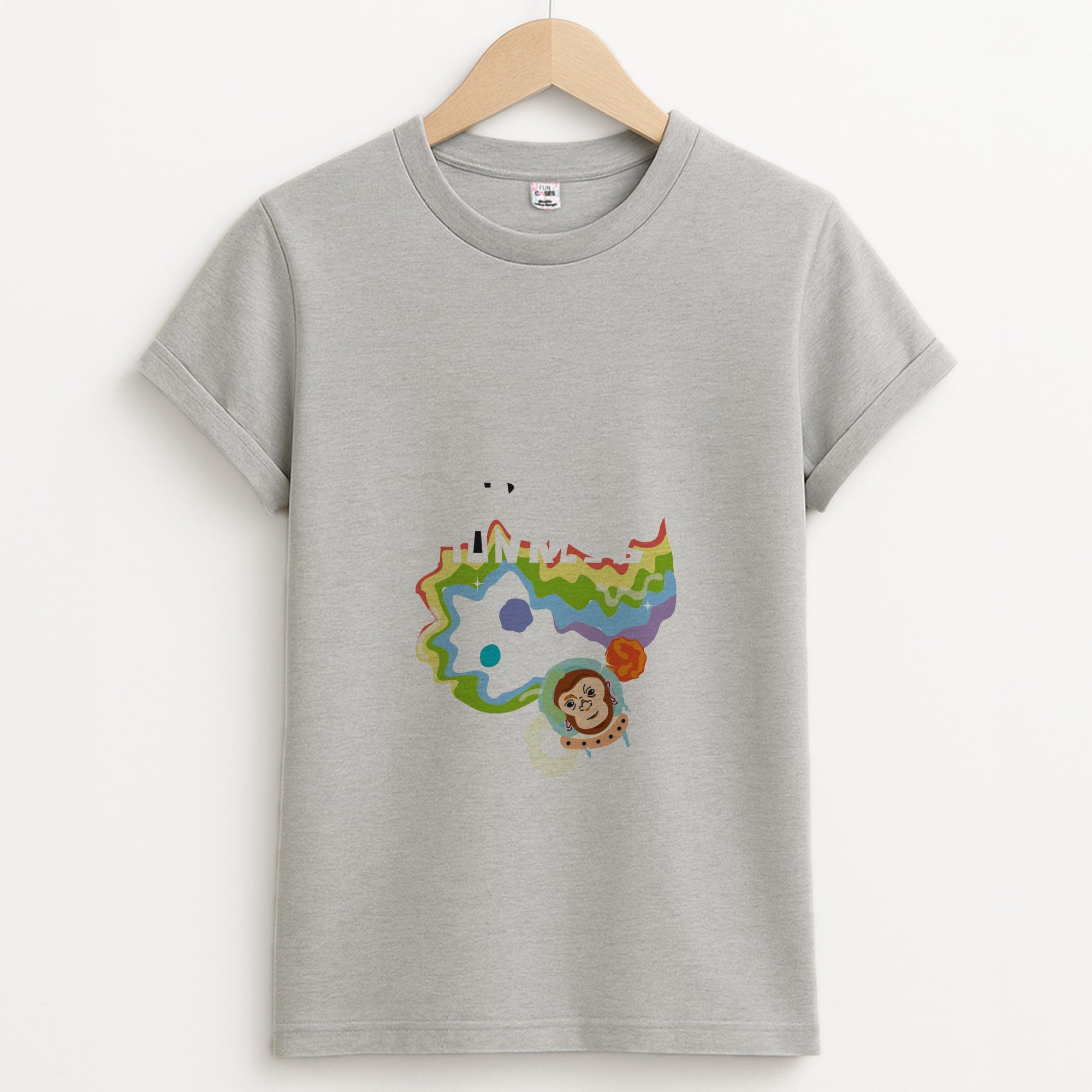A Monkeys - Pink Unisex Grey T-Shirt