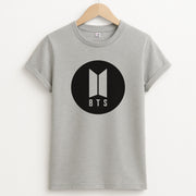 BTS logo Black - K Pop T-Shirt 2