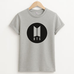 BTS logo Black - K Pop T-Shirt