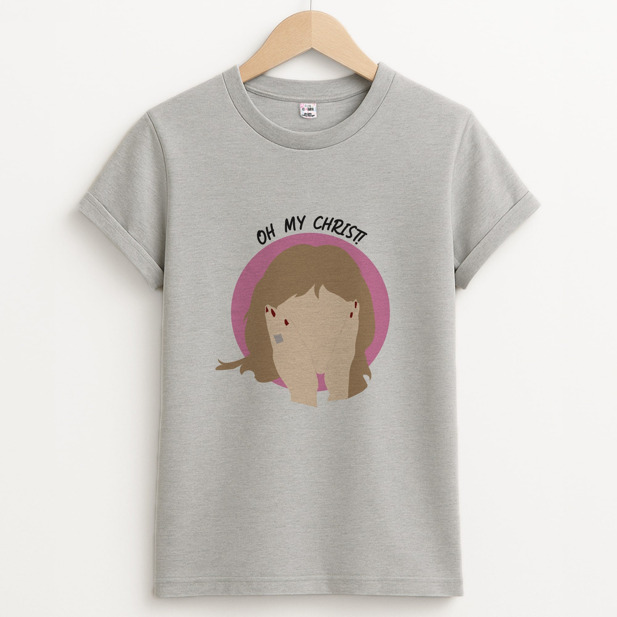 Oh My Christ! Unisex Grey T-Shirt
