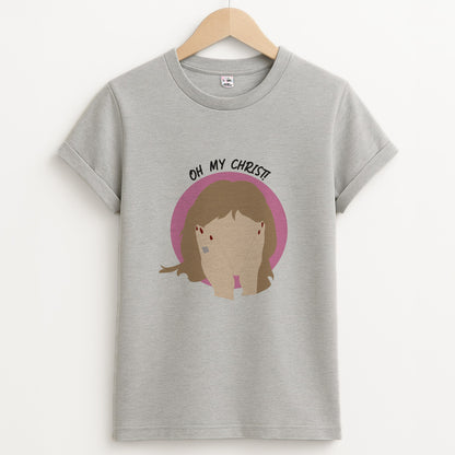 Oh My Christ! Unisex Grey T-Shirt