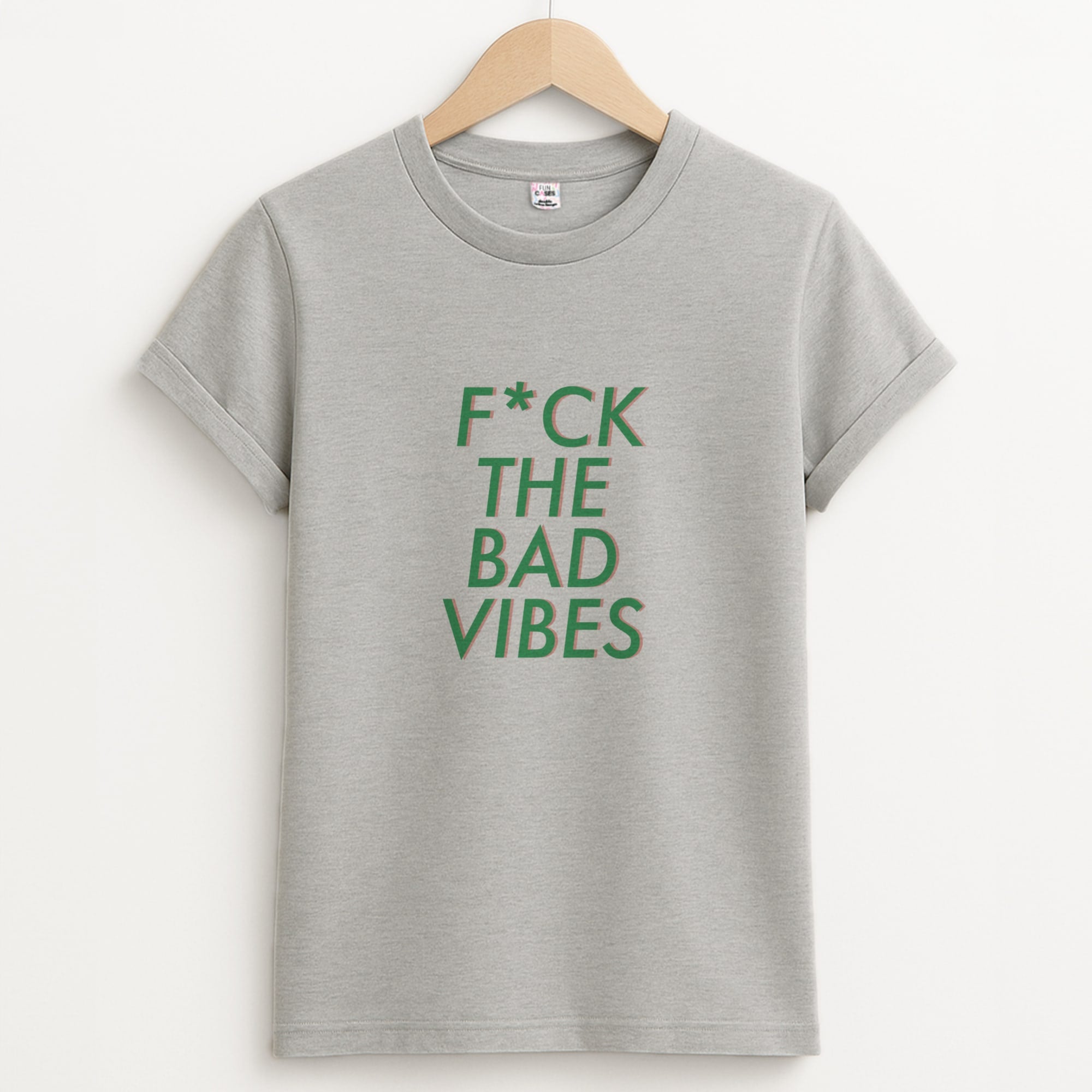 The Bad Vibes - Sassy Quotes Unisex Grey T-Shirt
