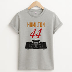 F1 Car Hamilton Unisex Grey T-Shirt
