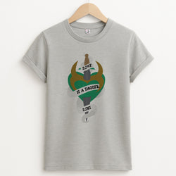 Love Is A Dagger Unisex Grey T-Shirt