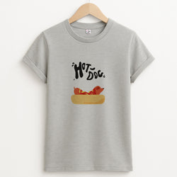 Hot Dog - Dachshunds Unisex Grey T-Shirt