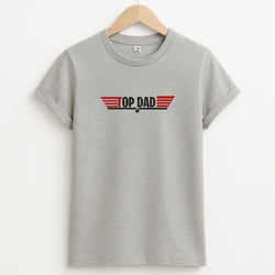 Top Dad- Fathers Day Unisex Grey T-Shirt