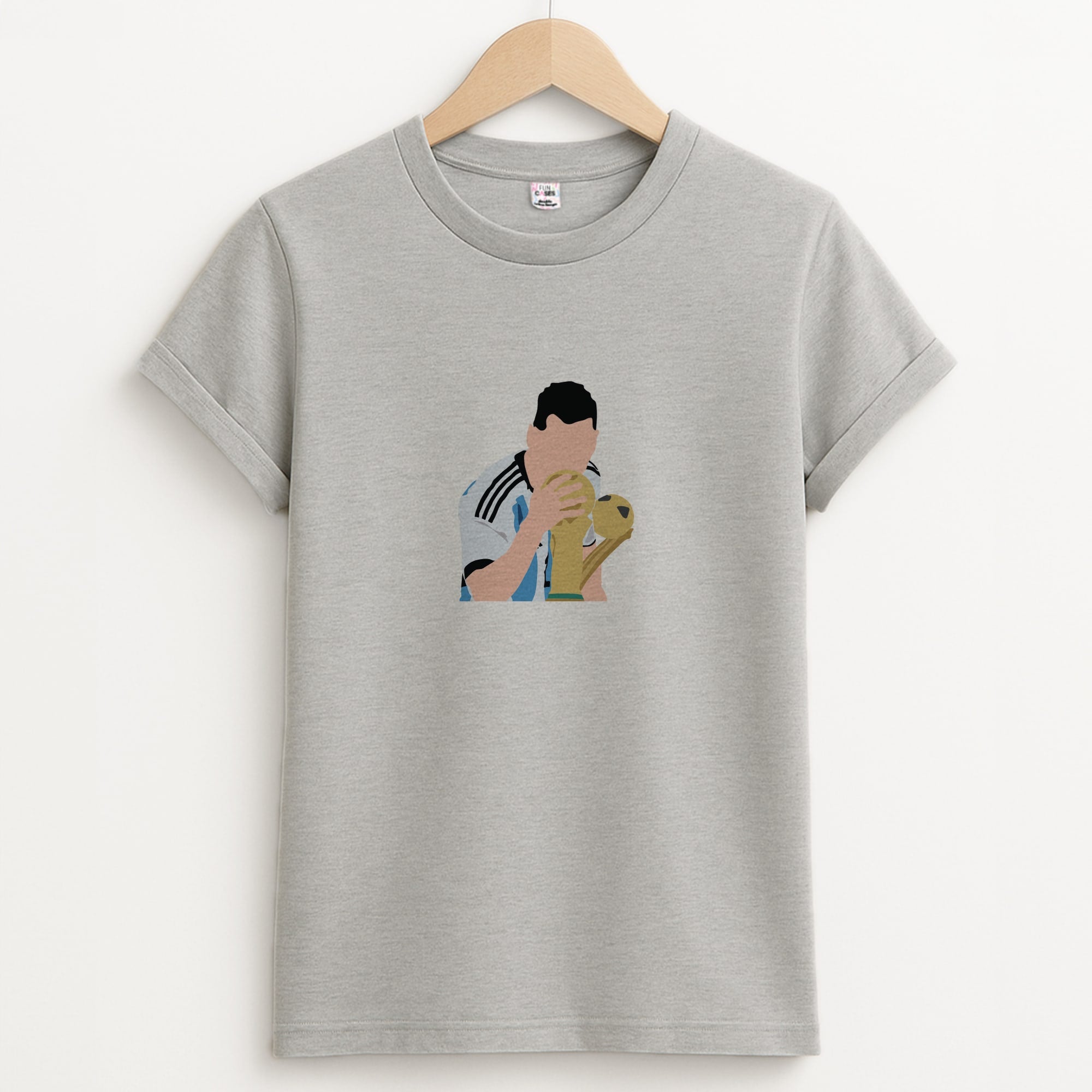 GOAT - Messi Unisex Grey T-Shirt