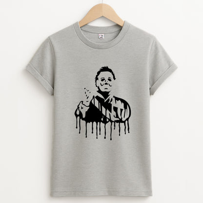 Black & White - Myers Unisex Grey T-Shirt