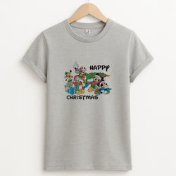Fairytale Happy Christmas Unisex Grey T-Shirt