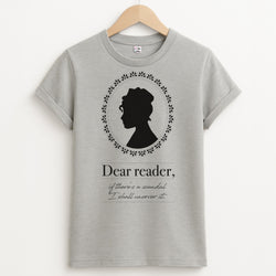 Dear Reader Unisex Grey T-Shirt